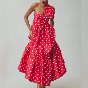 NWT Atsu Sally Polka Dot Midi Dress